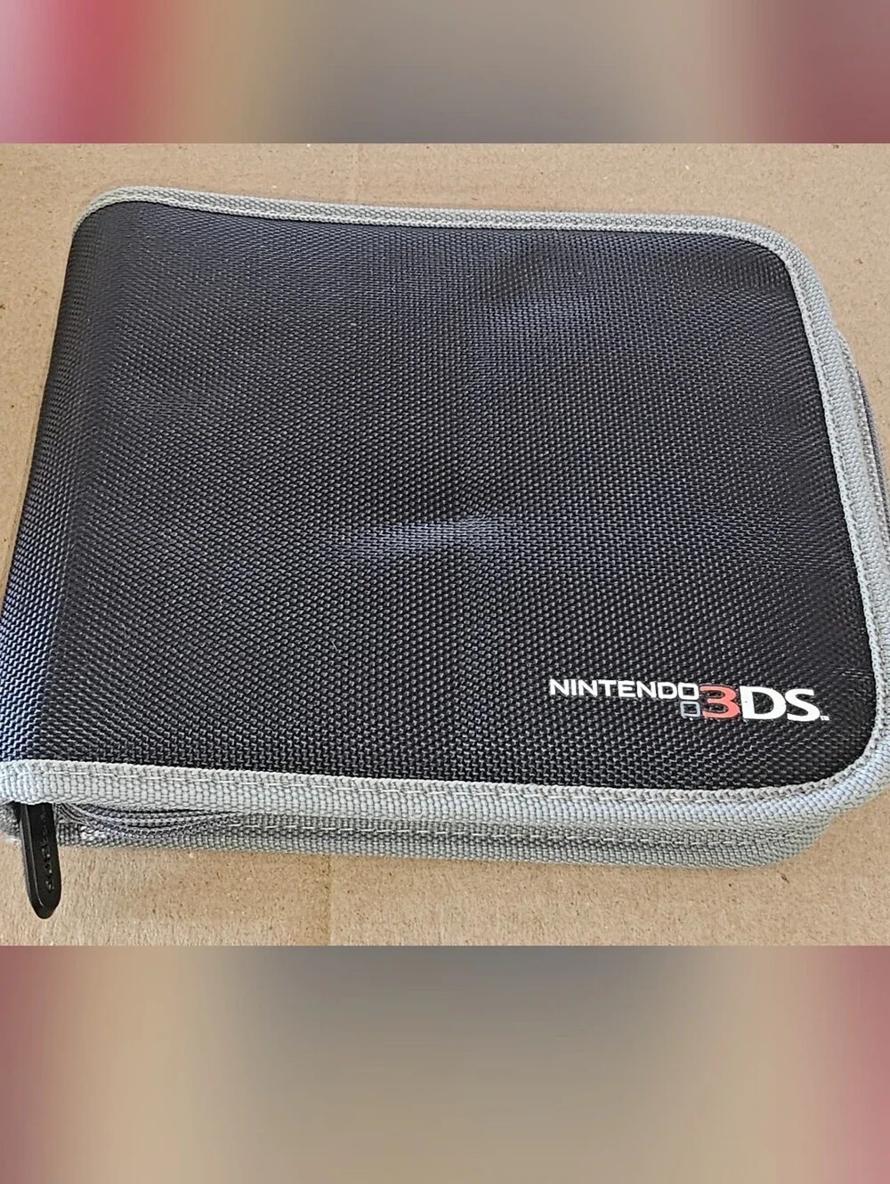 Nintendo 3DS Black Travel Case with Gray Trim